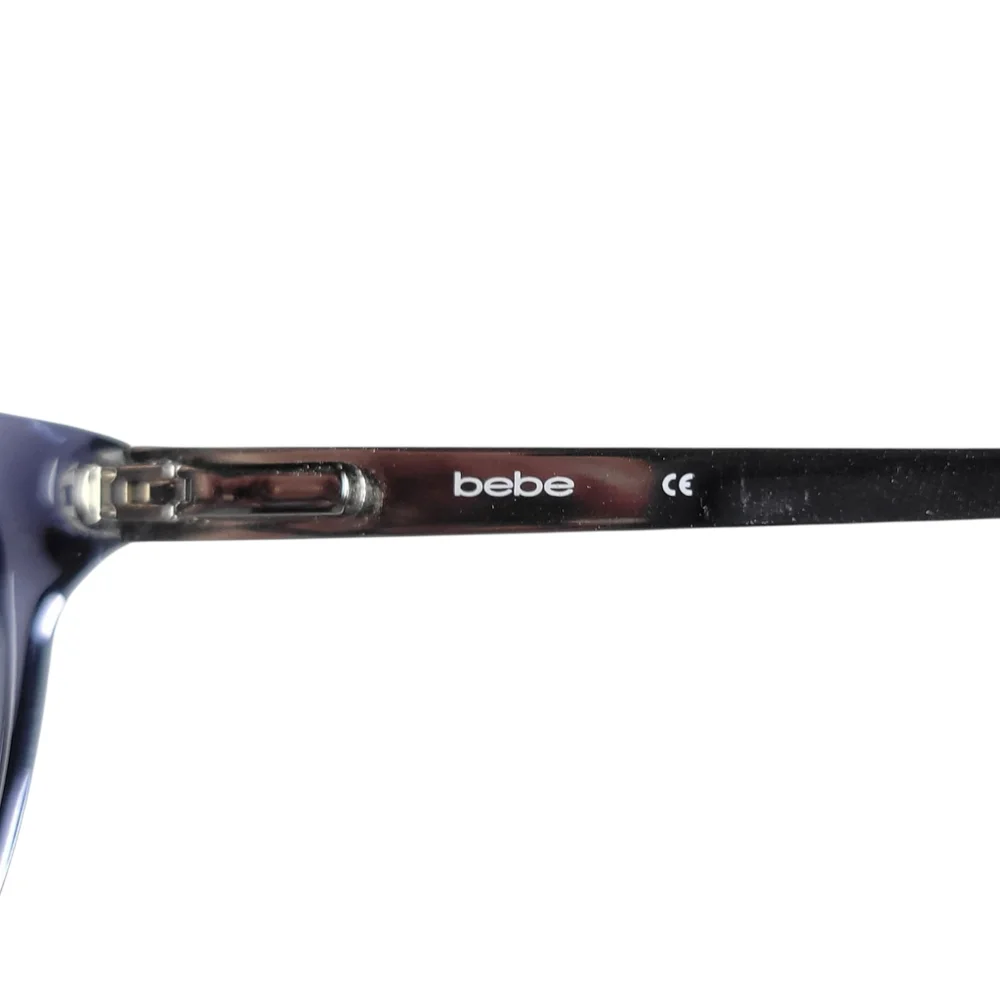 Bebe Eyeglasses Frames ONLY‎ BB5170 400 Crystal Blue Black Full Rim 53-16-135